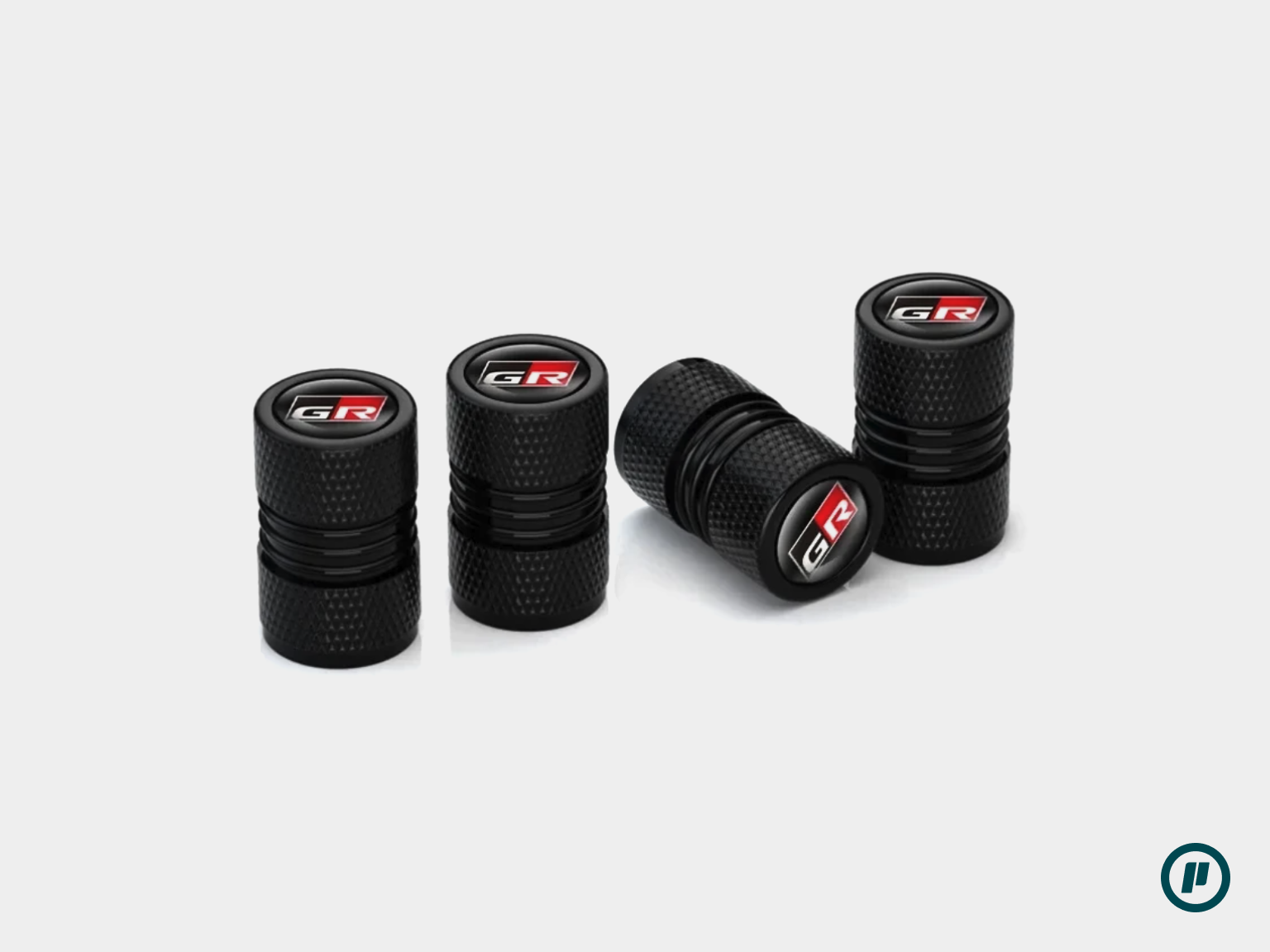 Wheel Tire Valve Stem Caps for Toyota GR Models (Set of 4 Caps)